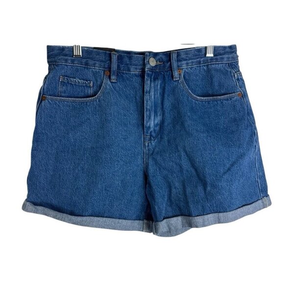 BLANKNYC Pants - Blank NYC Women's 30 Perry Denim Mom Short Blue High Rise NWT Inseam 5"